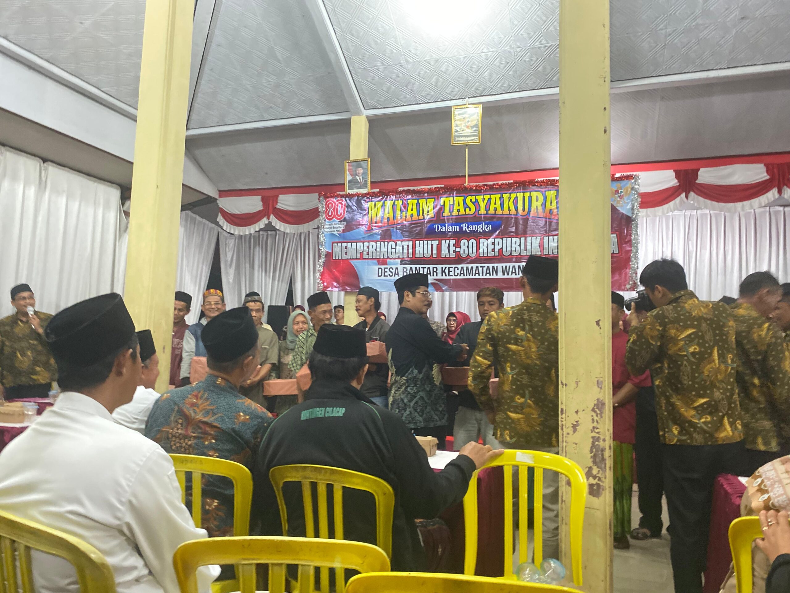 Malam Tasyakuran HUT RI ke-80 di Desa Bantar Berlangsung Meriah